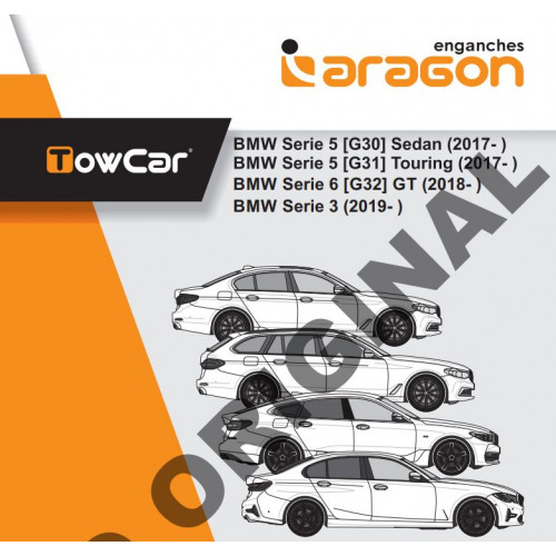 Фаркоп ARAGON на BMW 3 2019–  Арт. E0801EA (G20)