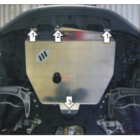 Защита Картера двигателя MOTODOR для Honda Civic 2005-2012 VIII, Алюминий 5 мм - Арт. 30801