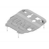 Защита Картера двигателя, КПП MOTODOR для Mitsubishi ASX 2010-2013 (I), Сталь 2 мм - Арт. 71337