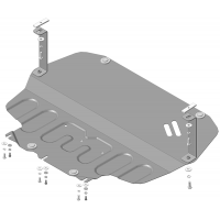 Защита Картера двигателя, КПП MOTODOR для Volkswagen Caddy 2004-2010, Сталь 2 мм - Арт. 72302
