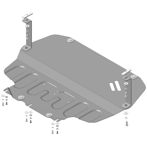 Защита Картера двигателя, КПП MOTODOR для SEAT Altea Freetrack 2006-2009, Сталь 2 мм - Арт. 72302