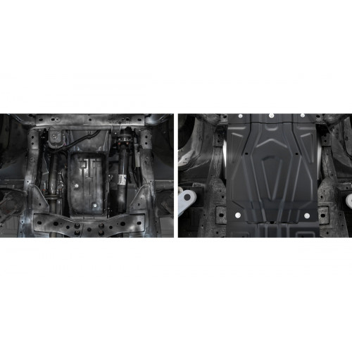 Защита КПП АвтоБроня для Fiat Fullback 2016-, Сталь 45778 мм - Арт. 111.04047.2