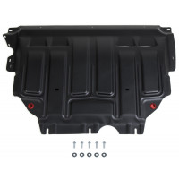 Защита Картера двигателя, КПП АвтоБроня для SEAT Leon 2013-2015 III, Сталь 45778 мм - Арт. 111.05128.1