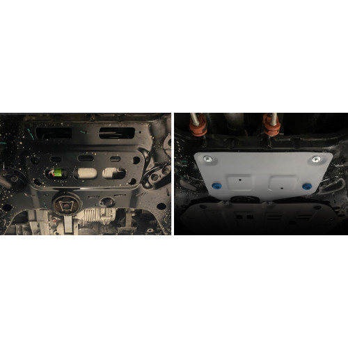 Защита Картера двигателя Rival для GAC GS8 2023-, Алюминий 3 мм - Арт. 333.3408.1