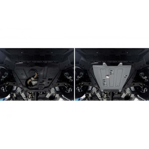 Защита Картера двигателя Rival для Changan CS95 2022-, Алюминий 3 мм - Арт. 333.8914.1