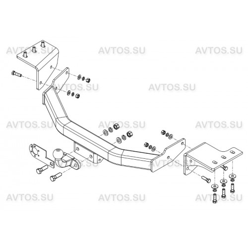 Фаркоп Avtos на TOYOTA Fortuner II 2015- Арт.TY 46