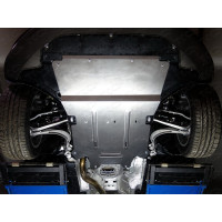 Защита Картера двигателя, КПП ТСС для Audi A4 2007-2015 (B8), Алюминий 4 мм - Арт. ZKTCC00166
