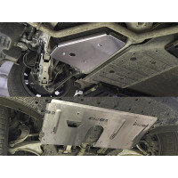 Защита Заднего дифференциала, Картера двигателя ТСС для Lixiang L7 2024-, Алюминий 4 мм - Арт. ZKTCC00687K